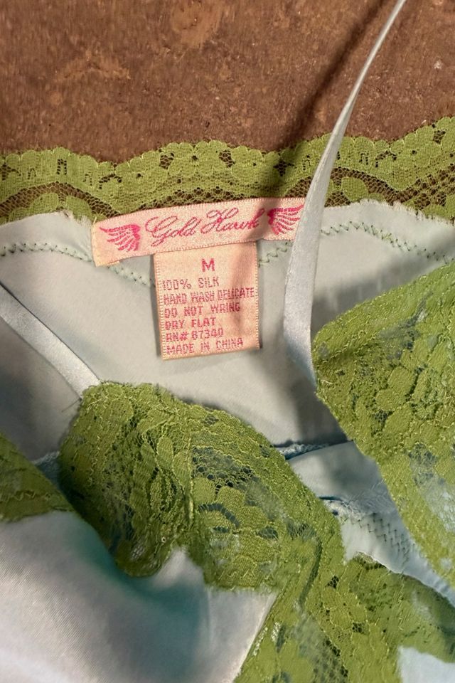 Y2K Silk Appliqued Lingerie Inspired Top Selected By Ritual Vintage #3