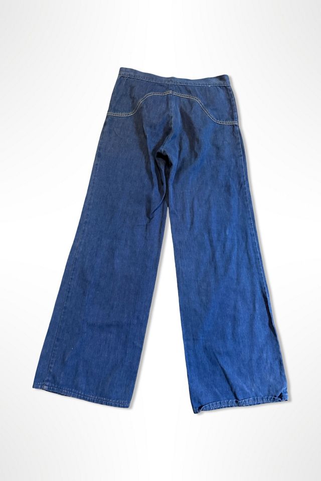1970s Pierre Cardin Soft Denim Wide Leg Jeans Selected By Ritual Vintage #1