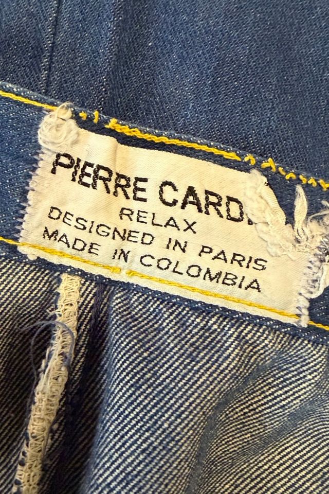 1970s Pierre Cardin Soft Denim Wide Leg Jeans Selected By Ritual Vintage #2