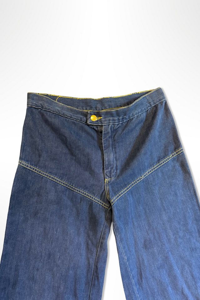 1970s Pierre Cardin Soft Denim Wide Leg Jeans Selected By Ritual Vintage #3