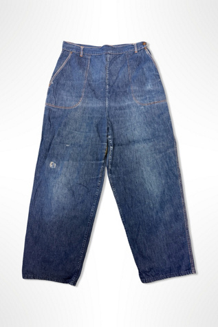1950s Rare High Rise Workwear Jeans Selected By Ritual Vintage