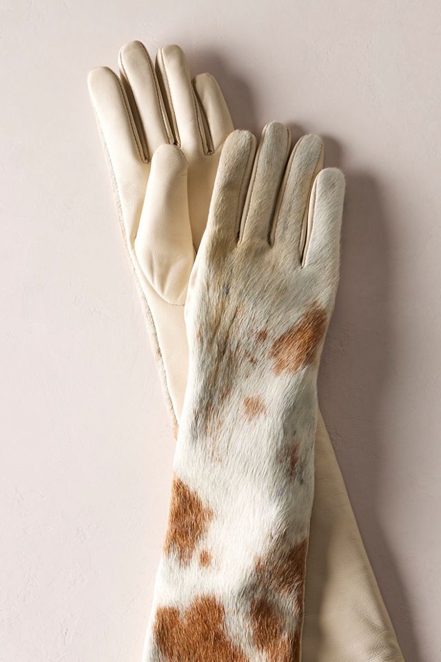 Understated Leather Long Cowhide Gloves #1