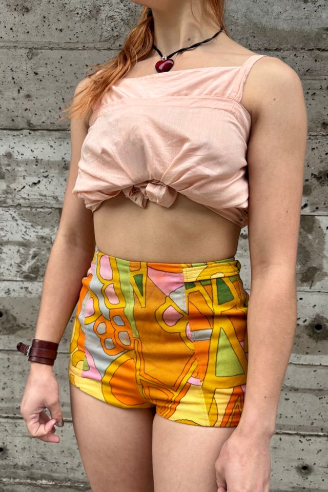 1960’s Psychedelic Peter Max-Style Print  Swim Shorts Selected by Nomad Vintage #1