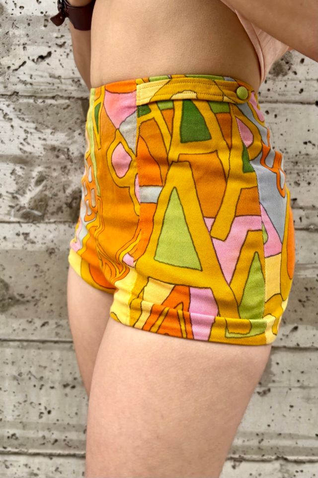 1960’s Psychedelic Peter Max-Style Print  Swim Shorts Selected by Nomad Vintage #3