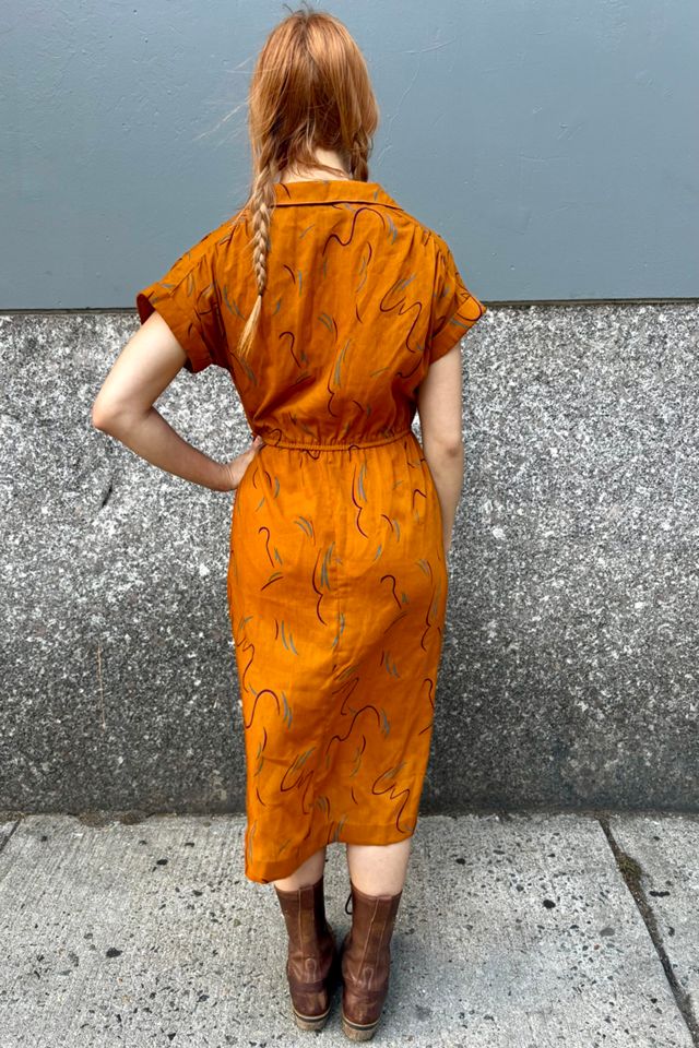 1980’s Print Shirt Dress Selected by Nomad Vintage #1