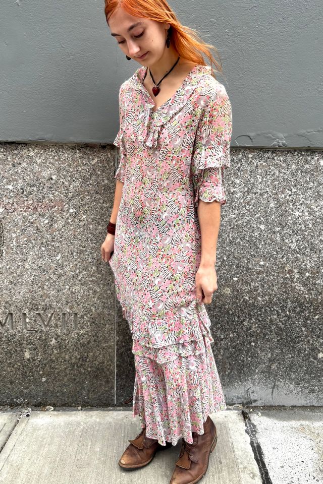 1930-40’s Cotton Print Dress Selected by Nomad Vintage #2