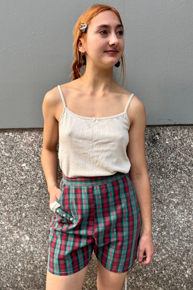 Vintage 1950’s Buckle Back Plaid Shorts Selected by Nomad Vintage #3