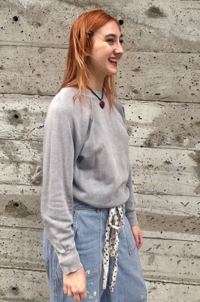 1970’s Distressed Grey Sweatshirt Selected by Nomad Vintage #1