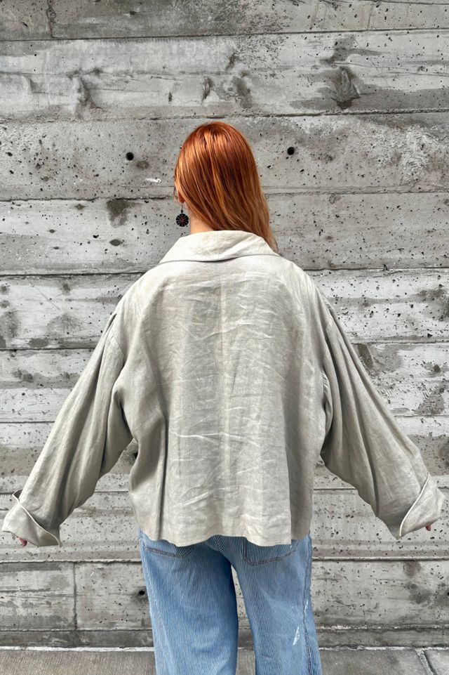 Y2K Christa De Carouge Oversized Metallic Jacket Selected by Nomad Vintage #1