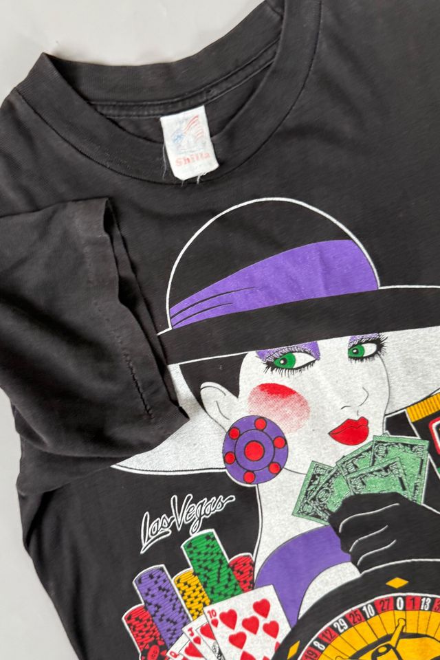 80s Las Vegas Jackpot Single Stitch Cotton T-Shirt Selected by MARMALADE #1