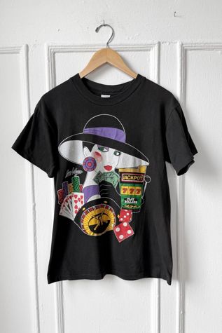 80s Las Vegas Jackpot Single Stitch Cotton T-Shirt Selected by MARMALADE