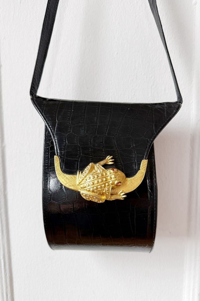 Vintage Embossed Leather Jeweled Frog Bag Selected by MARMALADE #1