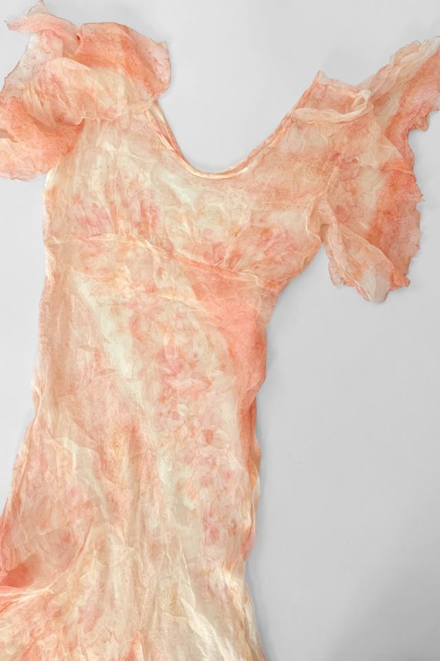1930s Sheer Bias Cut Floral Lingerie  Dress Selected by MARMALADE #1