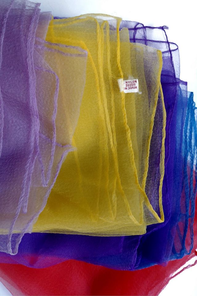1960's Sheer Chiffon Scarf Set Selected by Garbage Soup #3