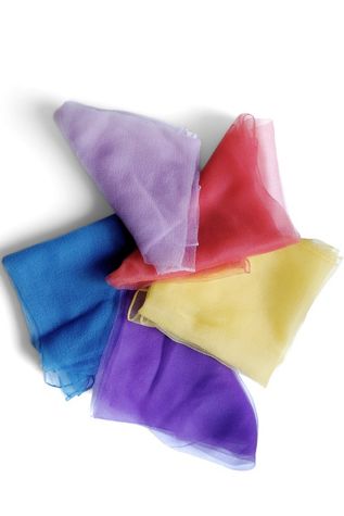 1960's Sheer Chiffon Scarf Set Selected by Garbage Soup