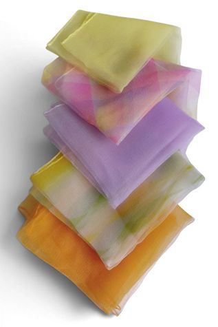 1960's Five Sheer Chiffon Scarves Selected by Garbage Soup