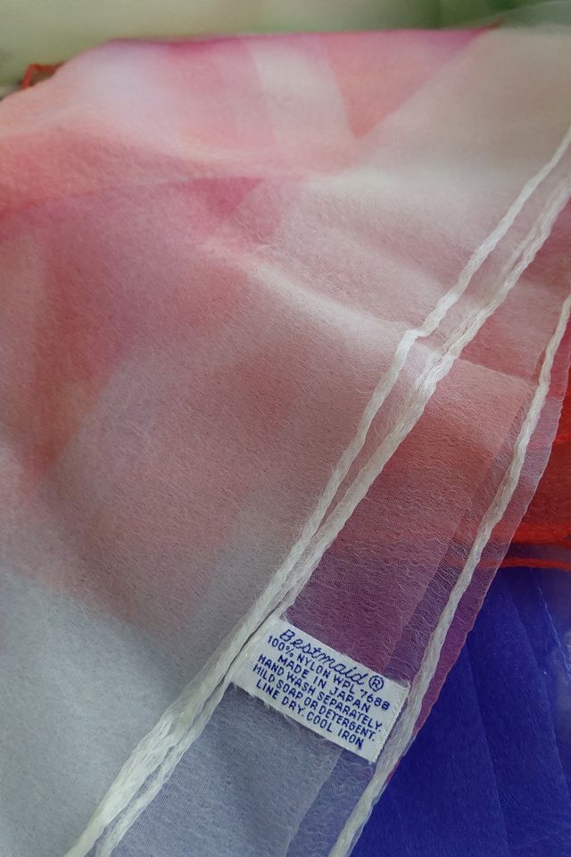 1960's Japanese Chiffon Scarf Set Selected by Garbage Soup #3