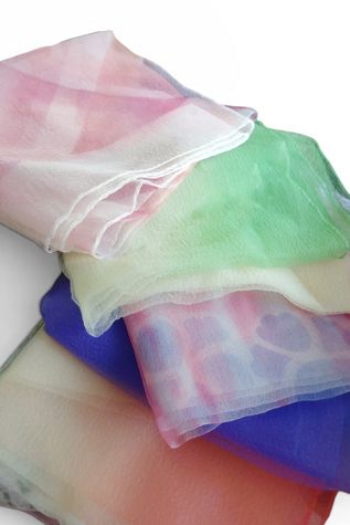 1960's Japanese Chiffon Scarf Set Selected by Garbage Soup