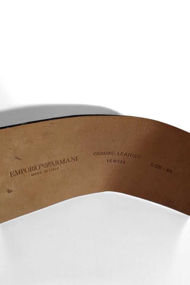 Emporio Armani Leather Belt Selected by Garbage Soup #3