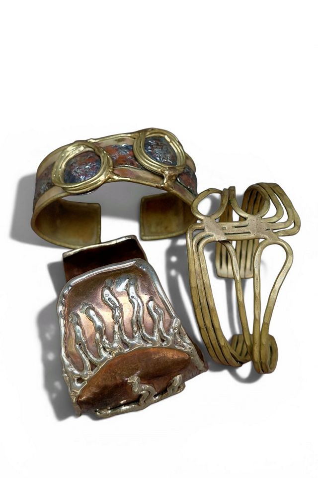 1980's Copper and Brass Cuff Bracelets Selected by Garbage Soup #2