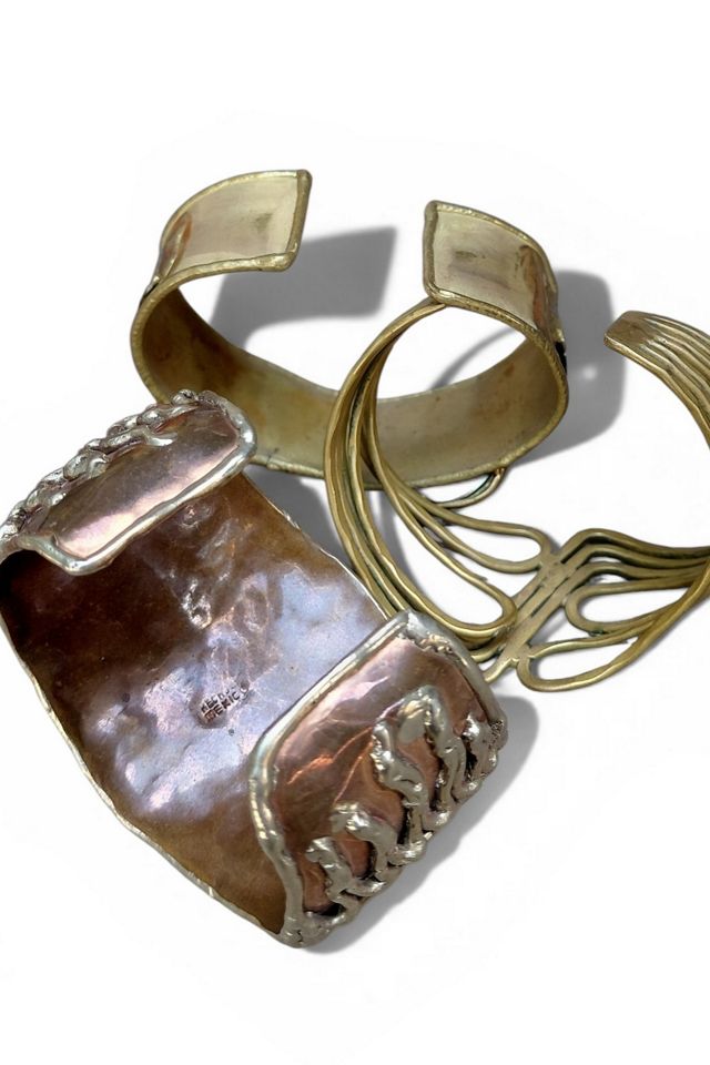 1980's Copper and Brass Cuff Bracelets Selected by Garbage Soup #3