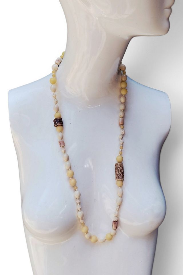 Miriam Haskell Glass and Celluloid Necklace Selected by Garbage Soup #2