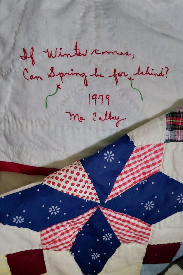 1970's Handmade Stars of Victory Quilt Selected by Garbage Soup #3