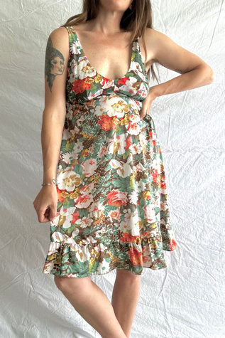 Vintage 1960s Vanity Fair Floral Slip Dress Grievous Angel Vintage