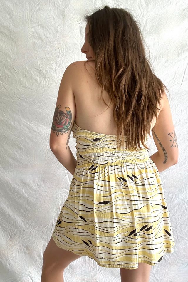 Vintage 1940s Yellow Cattails Playsuit Selected by Grievous Angel Vintage #1