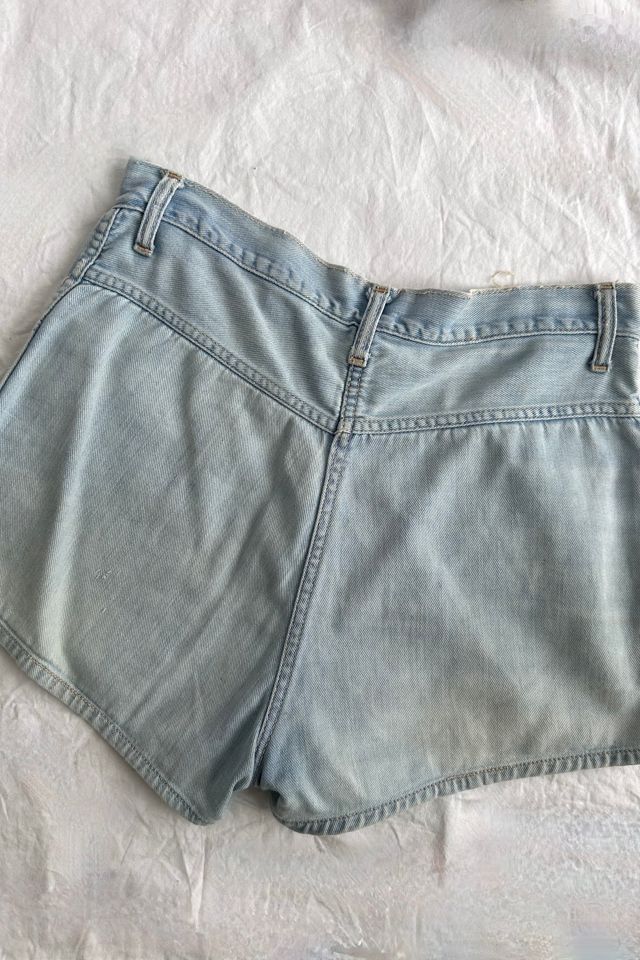 Vintage 1970s Light Wash Denim Shorts Selected by Grievous Angel Vintage #1
