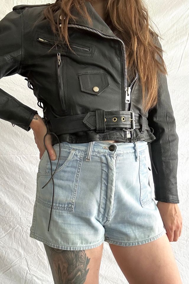 Vintage 1970s Light Wash Denim Shorts Selected by Grievous Angel Vintage #2
