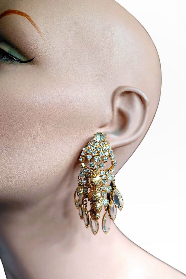 Vintage Julianna DE Waterfall Earrings Selected by Garbage Soup #1