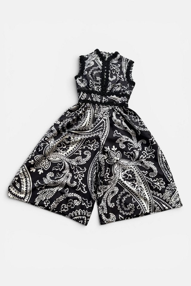 60s Couture Bergdorf Goodman Graphic One Piece Culottes Selected by MARMALADE #1