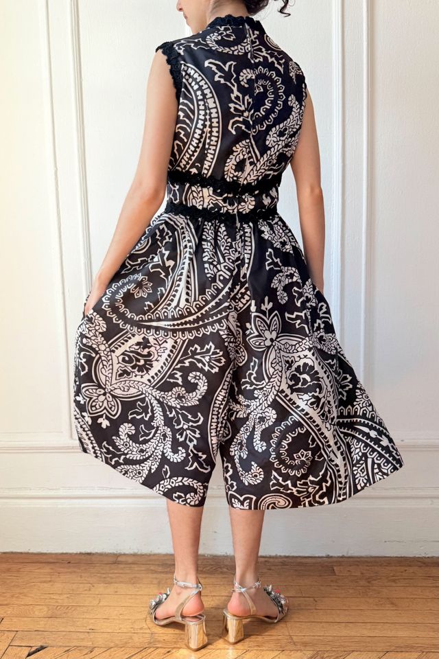 60s Couture Bergdorf Goodman Graphic One Piece Culottes Selected by MARMALADE #2