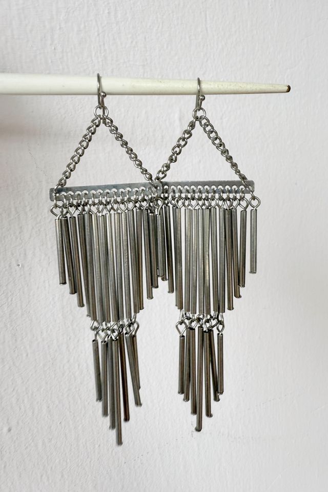 Vintage 80s Chandelier Fringe Earrings Selected by MARMALADE #1