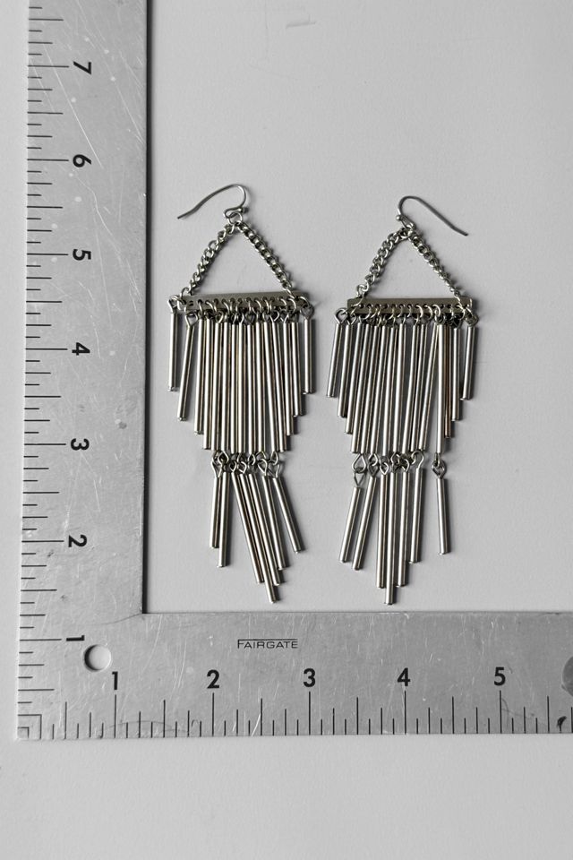 Vintage 80s Chandelier Fringe Earrings Selected by MARMALADE #3