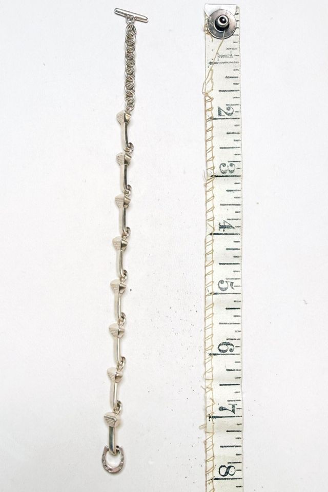 Vintage Sterling Silver Horseshoe Nail Bracelet Selected by Lux Revival #2