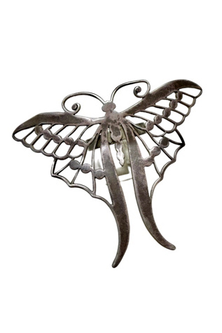 Vintage Sterling Silver Artisan Made Butterfly Ring Selected by Lux Revival