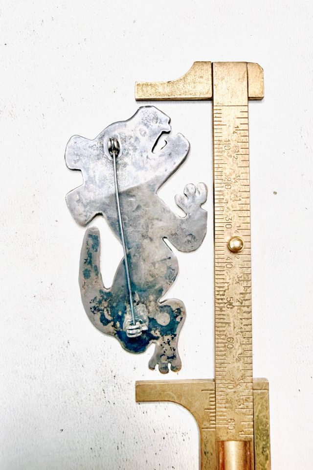 Vintage Sterling + Copper Primitive Dog Pin Brooch Selected by Lux Revival #2
