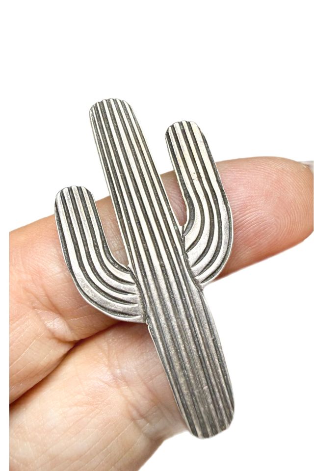 Vintage Sterling Silver Saguaro Cactus Pin Brooch Selected by Lux Revival #1