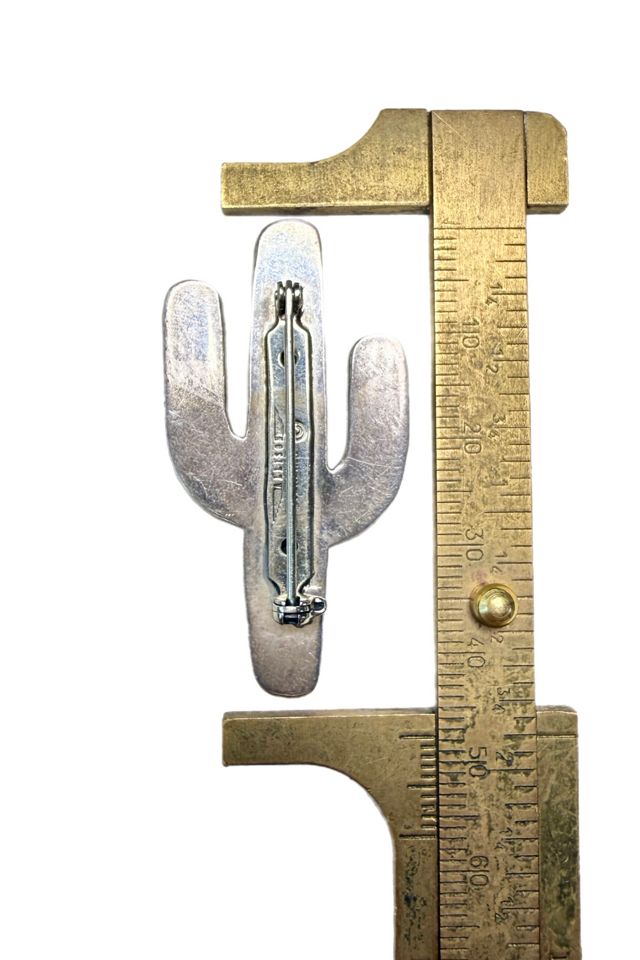 Vintage Sterling Silver Saguaro Cactus Pin Brooch Selected by Lux Revival #2