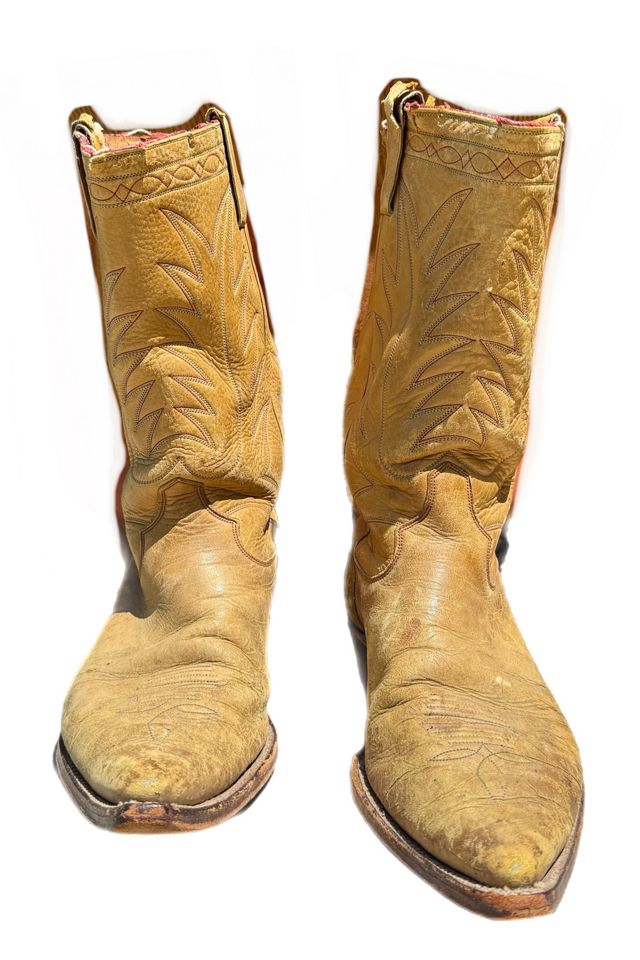 1960s Hyer Distressed Cowboy Boots M 9 1/2-W 11 1/2 Selected by Lux Revival #1