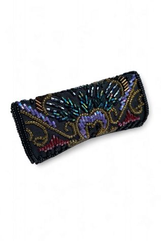 Vintage 1980s Hand Beaded Lipstick Case Selected by SharpLilTeeth