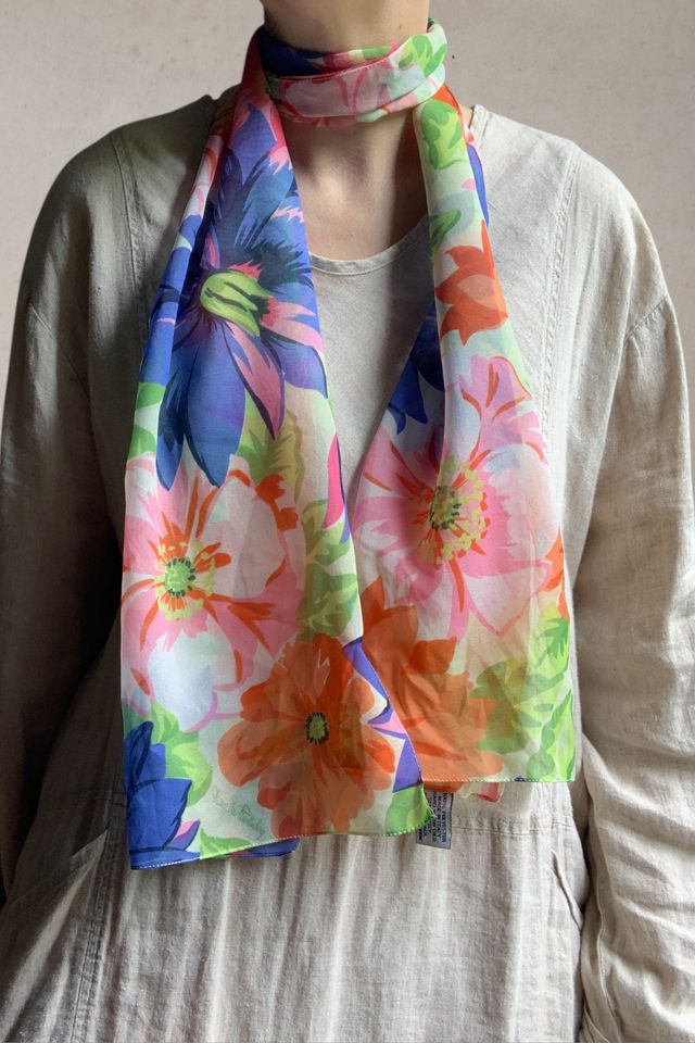 Vintage Diane Von Furstenberg Chiffon Scarf Selected by SharpLilTeeth #2