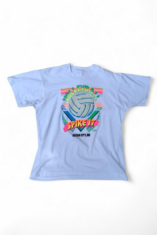 Vintage 1980s Ocean City Volleyball Graphic Single Stitch T-Shirt Selected by SharpLilTeeth