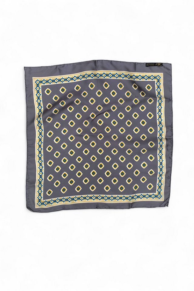 Vintage Hand Rolled Italian Silk Scarf Selected by SharpLilTeeth #2