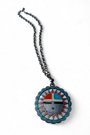 Vintage Southwestern Sun Pendant Necklace Selected by SharpLilTeeth