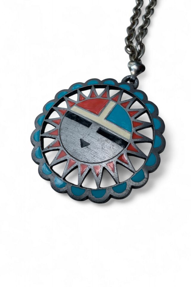 Vintage Southwestern Sun Pendant Necklace Selected by SharpLilTeeth #2