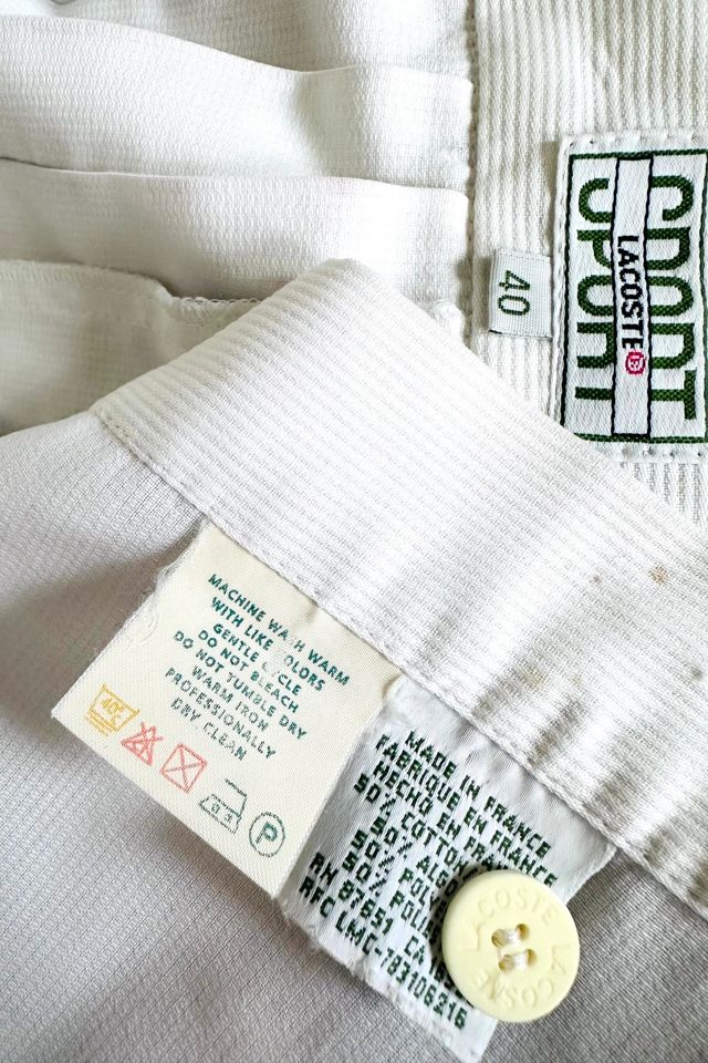 Vintage Lacoste White Pleated Wrap Tennis Skirt with Green Crocodile Selected by KA.TL.AK #3