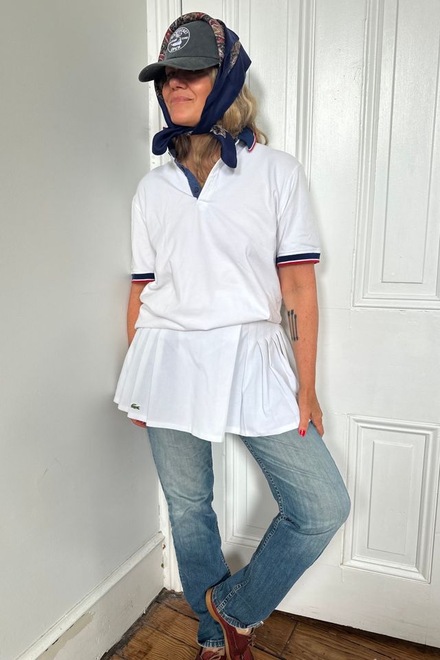 White Jos. A. Bank White Polo with Red, White and Blue Detail Selected by KA.TL.AK #3